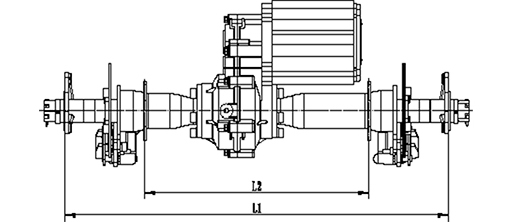 Assembly Rear Axle/Back Axle Seri HQ10D