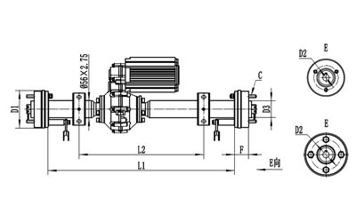 Assembly Rear Axle/Back Axle Seri HQ12