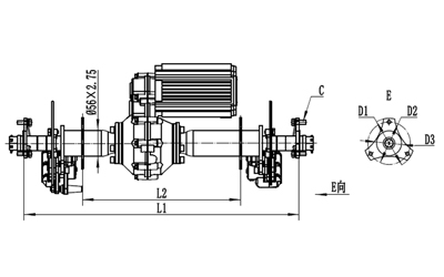 Assembly Rear Axle/Back Axle Seri HQ12