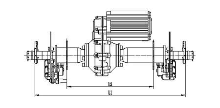 Assembly Rear Axle/Back Axle Seri HQ12D