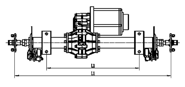 Assembly Rear Axle/Back Axle Seri HQ14D