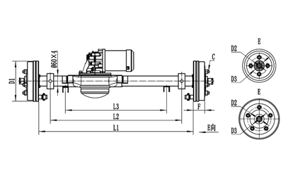 Assembly Rear Axle/Back Axle Seri HQ14Y