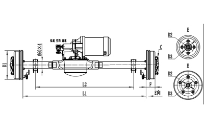 Assembly Rear Axle/Back Axle Seri HQ160Y