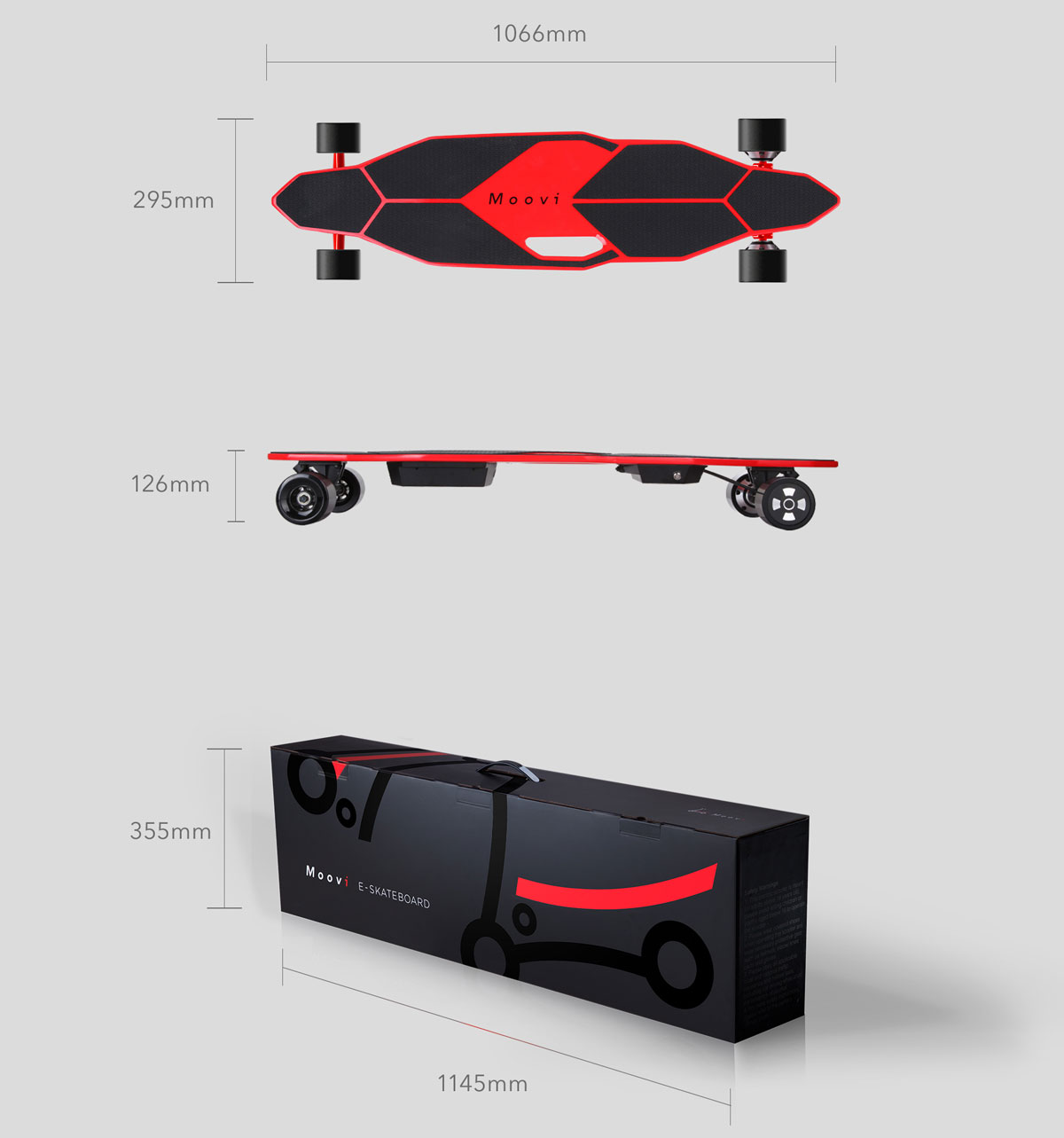 Skateboard Elektrik / Electric Skateboard UEB203A